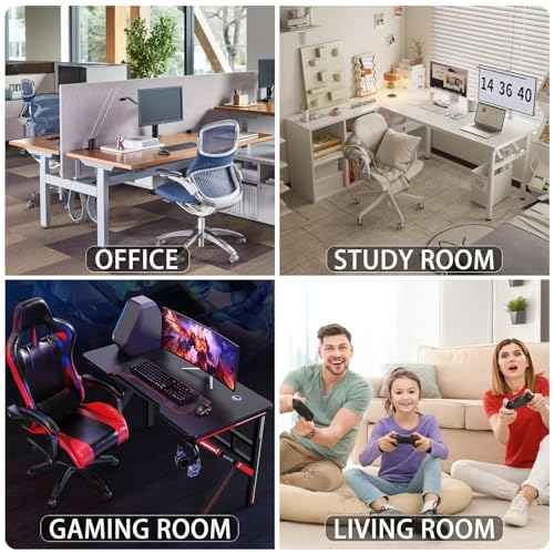 Office Chair Mat for Hardwood Floor, 47"x47" Computer Chair Mat, Desk Chair Mat, Large Anti-Slip Floor Protector for Home Office