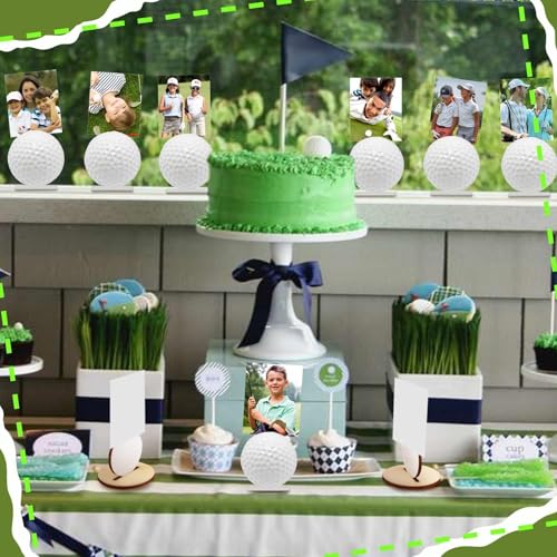 16-Pack Golf Photo Holders - Table Number Cards & Centerpieces for Golf Party