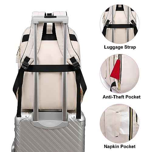 YAMTION Backpack for Women and Teen Girls,School Backpack TSA Laptop Bookbag with USB for College University Students Business Office Work Travel