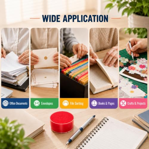 Outus 4 Pcs 3-Inch Sponge Cup Moistener for Money Counting and Document Sorting