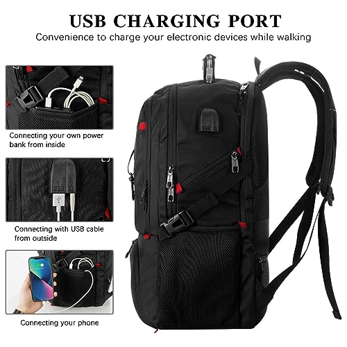 Boy School Backpack with Shoe Compartment,Gym Backpack with 17.3 inch Laptop Compartment for Men Women,Teens Bookbag College Student Travel Mochilas Escolares para Adolescentes