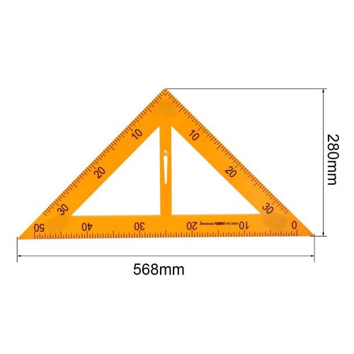 uxcell Magnetic Geometry 4 Piece Set Includes Compass 2 Triangles and Protractor