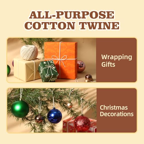 Radix Rope Natural Cotton Twine 1.2mm x 500ft - White Kitchen & Butcher String