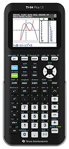 Texas Instruments TI-84 Plus CE Graphing Calculator - Color Display, Rechargeable Battery