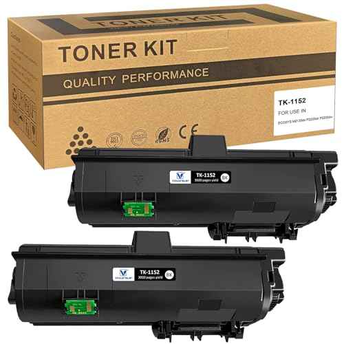 VICTORSTAR TK1152 TK-1152 1T02RV0US0 Compatible Toner Cartridges 3000 Pages 2 Blacks for Kyocera ECOSYS M2135 M2135dn M2635 M2635dn M2635dw M2735 M2735dw P2235 P2235dn P2235dw Printers