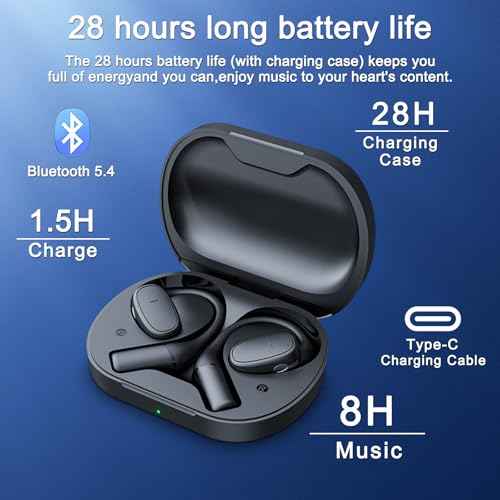AI Translator Earbuds, Translation Earbuds Real Time,Translating Headphones,Audifonos traductores ingl?s espa?ol, Language Translators£¬Fit iOS and Android, for Travel Learning,Black