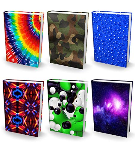 Define Essentials Jumbo Stretchable Book Sox Cover - Print Variation, Fits Hardcover Textbooks up to 9x11 Inches