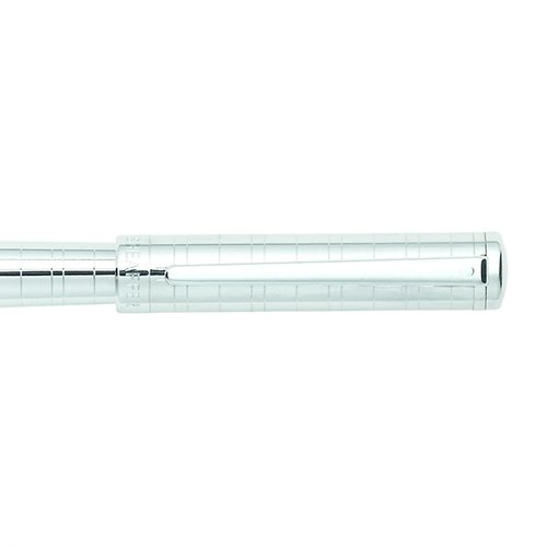 Sheaffer Intensity Medium Nib Fountain Pen, Medici Engraved, Chrome Plate Trim (E0923753)