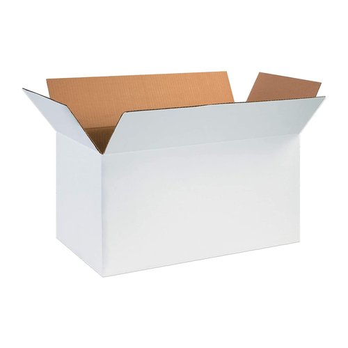 AVIDITI Shipping Boxes Medium White, 24"L x 12"W x 12"H 25-Pack | Corrugated Cardboard Box for Packing, Moving and Storage 24x12x12 241212