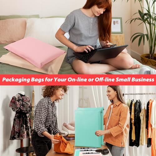 Pink, Yellow & Green Poly Mailers 30 Pack Self-Seal Shipping Envelopes for Small Business
