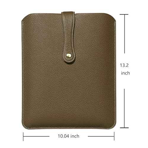 Genuine Leather Laptop Sleeve 13 Inch, Precisely Compatible with MacBook Pro M2 2022 M1 2020-2016 & Mac Air M3 2024 M2 2022 M1 2020,IPad Pro 12.9/Air13/,can be Placed with Magic Keyboard