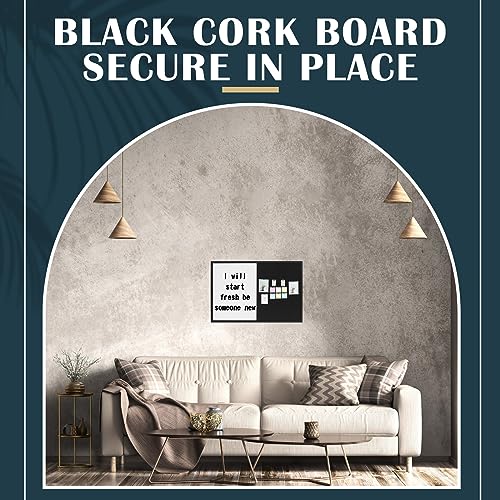 Ireer Magnetic Whiteboard and Cork Board Combo 36x24 Black Frame