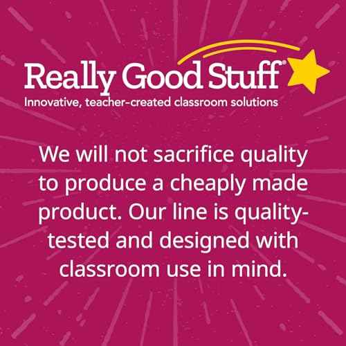 Really Good Stuff Classic Student Book Collection Chair Pockets ? 6 Pack ? Black/Purple