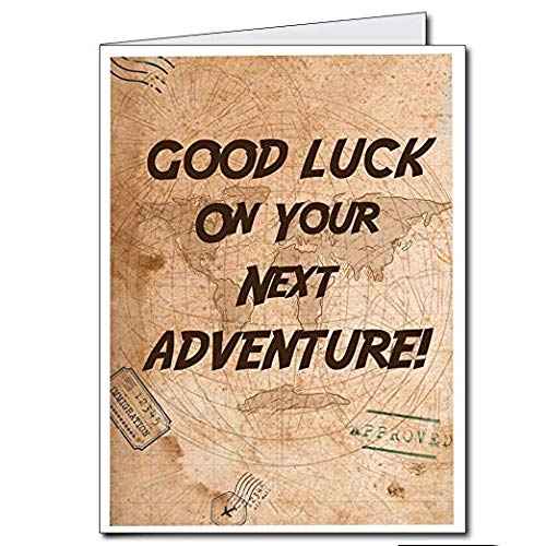 VictoryStore Jumbo 3-Foot New Career Greeting Card ? Giant 24x36-Inch Good Luck Card On Your Next Adventure with Envelope