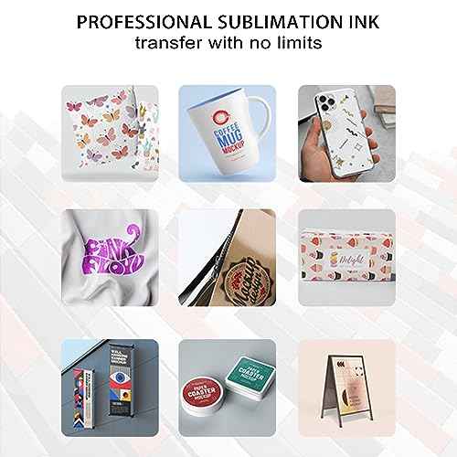SG500 SG1000 New Sublimation Ink Cartridge Compatible with Sawgrass Virtuoso SG500 SG1000 Printers(1 Black, 1 Cyan, 1 Magenta, 1 Yellow, 4-Pack)