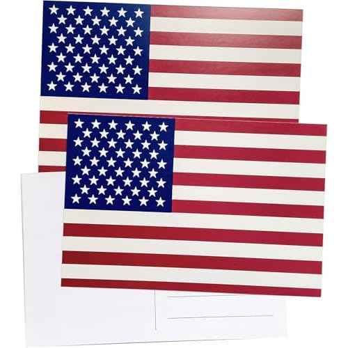RXBC2011 500 postcard Patriotic American Card United States of America flag vintage postcard 4x6 Inch