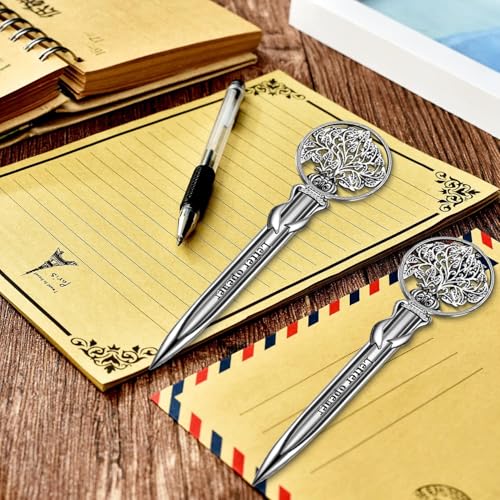 Arbootjin Metal Envelope Opener - Safe, Efficient Letter & Mail Cutter for Office & Home