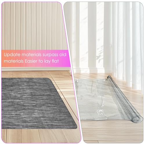 Azadx Office Chair Mat for Hardwood Floor 48" x 60" Heavy Duty Chair Mat for Hardwood Floors Slip Resistant Floor Protector for Home Office Computer Desk Chair Mat for Rolling Chairs, Dark Grey
