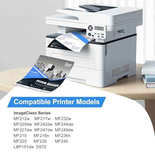Compatible Toner Cartridge Replacement for Canon 137 Black Toner Cartridge 137 CRG137 Work for ImageCLASS MF236n D570 MF232w F242dw MF244dw MF247dw MF249dw MF240 MF230 MF210 (Black, 4-Pack)