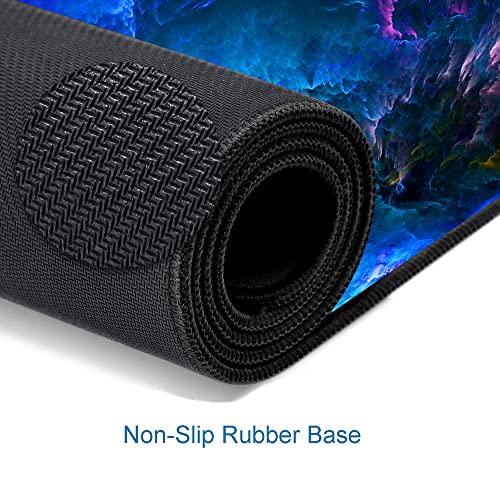 SANWUMIAN 15 Dazzling Galaxy Large Gaming Mouse Pad 31.5x11.8 Inch Non-Slip Desk Mat