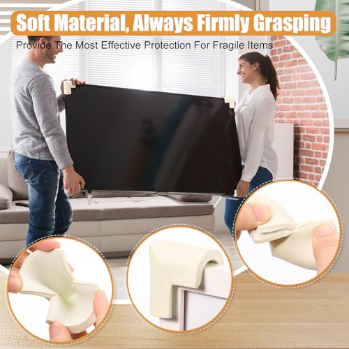 Frienda 12 Pcs Thickened Rubber Picture Frame Corner Protectors for