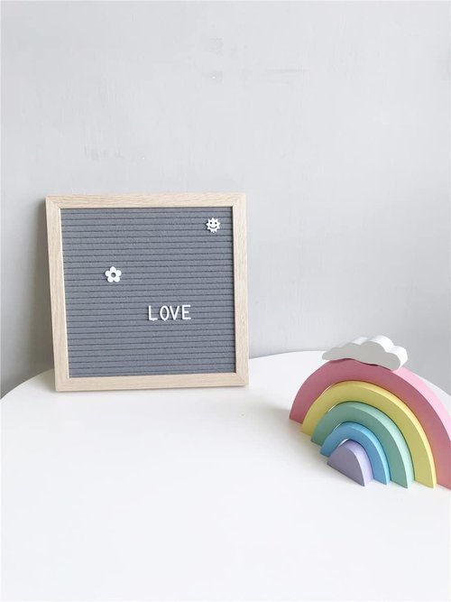 Felt Board | 10x10 Inch Felt Letter Board - Perfect for Pregnancy Announcements & Baby Signs
