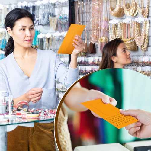 500 Pcs Jewelry Repair Envelopes Bulk, 3 1/8 x 5 1/2 Inch Jewelry Window Envelopes for Rings, Earrings, Necklace, Bracelets