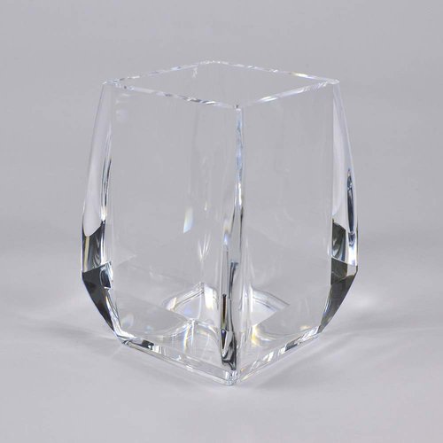 COM. TOP - Acrylic Pen Holder, Clear Desk Pen Cup, Office Supplies, Stationery Organizer, Makeup Brush Holder, 2 pack
