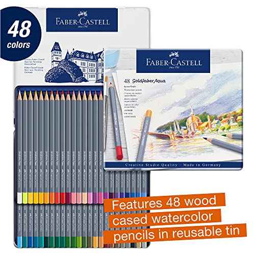 Faber-Castell Creative Studio Goldfaber Watercolor Pencils (48Count)