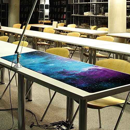 Mydours 48" x 24" Gaming Mouse Pad - Huge Mouse Pad XXXL, Non-Slip Rubber & Smooth Fabric Full Desk Pad, Computer Pad Protector, Extended Desk Mat for Office, Home Writing & Working (Universe)