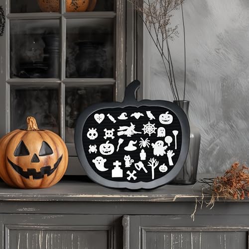 Halloween Coffin Letter Board Icons - 120 Spooky Symbols for Decorations & Crafting