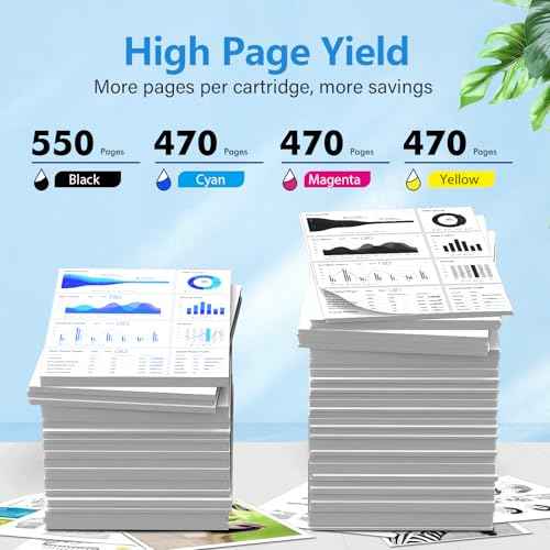 202XL 202 Ink Cartridges Multipack Remanufactured Replacement for Epson 202 202XL Ink Cartridges for Epson Printer Workforce WF-2860 Expression Home XP-5100 Printer (Black Cyan Magenta Yellow,4 Pack)