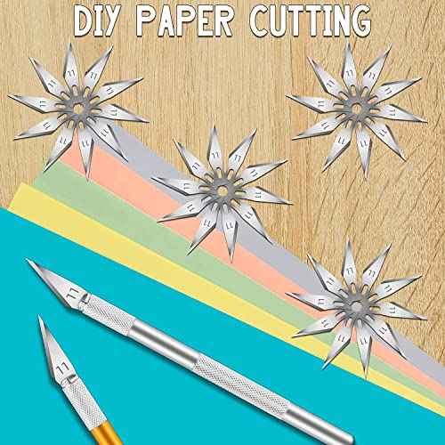 60 Pack Exacto Knife Blades 11, Craft Knife Blades Replacement, Exacto Blade 11, Hobby Knife Blade Refills for Art, Craft, Scrapbooking, Cutting, Carving