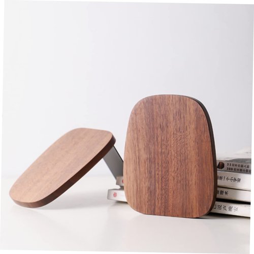DOITOOL 1Pc Bookend Shelves for Heavy Books Wooden Book Stand Support Storage for Home Office Library Study Organize Your Books Files Stylish Bookshelf