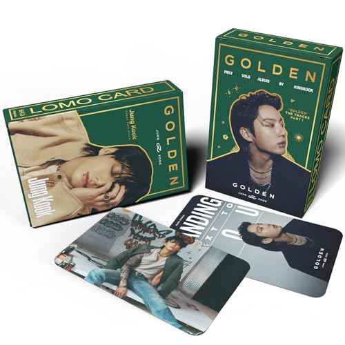 Golden Album Photocards First Solo Album Photo Cards Kpop Lomo Card Set Gift Merch for Boys and Girls
