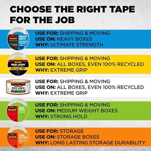 Scotch Sure Start Packing Tape Clear | Quiet Unwind | Easy Start Technology | 1.88 in x 25 yd | 6 Rolls, Pack of 6