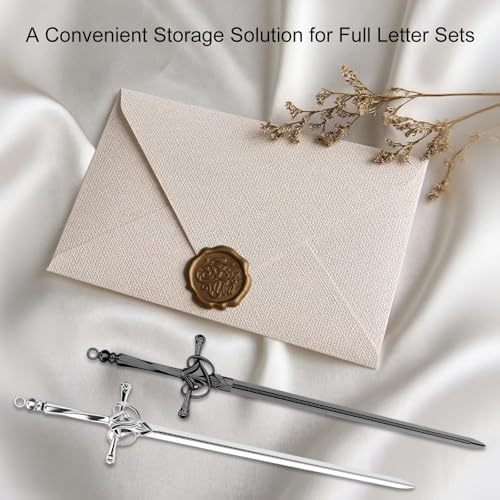 Stainless Steel Letter Openers Set - Multi-Color Mail & Envelope Slitter with Ergonomic Handles