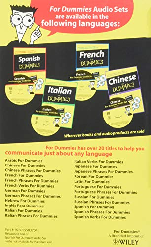 Spanish for Dummies Audio Set - Language Learning & Audio Course