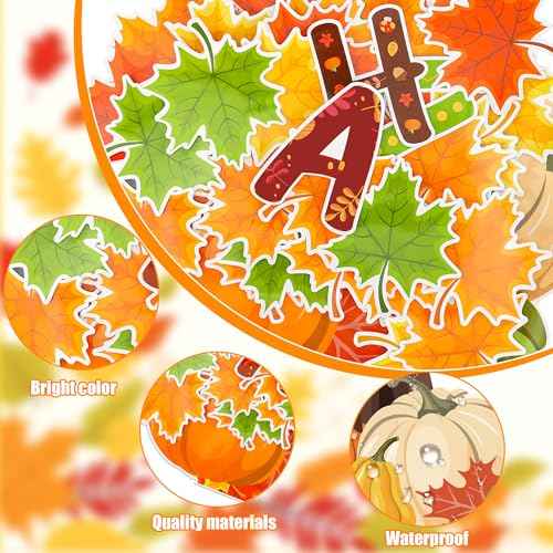 97 Pcs Fall Tree Bulletin Board Decorations Maple Leaves Pumpkin Paper Cutouts Fall is in The Air Bulletin Board Cutouts Classroom Tree Decor with Glue Points for Home Classroom Wall Chalkboard Decor