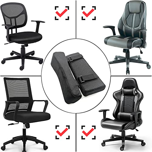Jienyuce Easy-You Office Chair Armrest Covers – Set of 2, Soft Non-Slip Armrest Paddings