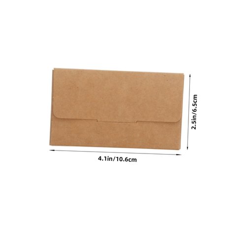 TEHAUX 30Pcs Kraft Paper Business Card Holder Box, Multi-Functional Card Storage Organizer for Desk, Membership, and More