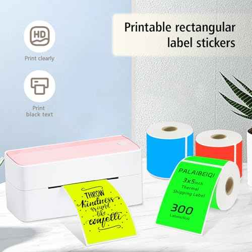 3x5 Inch Rectangle Color Coding Sticker Labels 300Pcs Printable Moving Box Labels for Warehouse, Address, Inventory, Small Business Labeling, Mixed Colors
