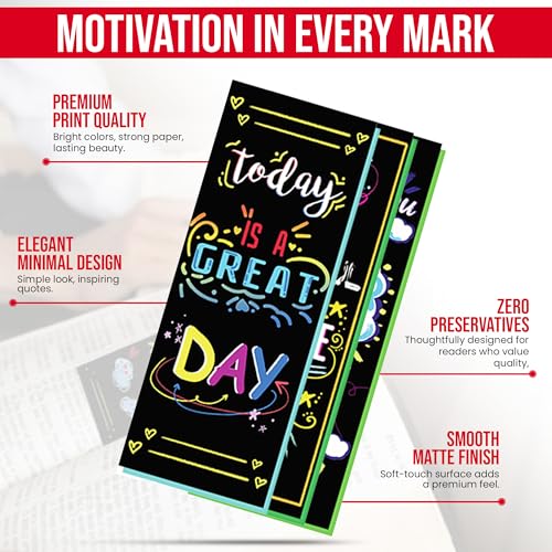 100-Pack Inspirational Motivational Bookmarks for Reading & Classroom Rewards