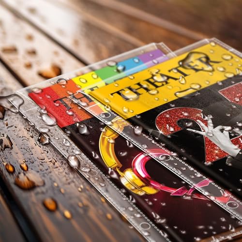 tutata 3 inch Binder with Sleeevs, for Broadway and Theatre Program, Theater Program Holder with Cover, 40 Sleeves, Fits 5.5 ¡¿ 8.5 Programs from Mid 1980s to Modern
