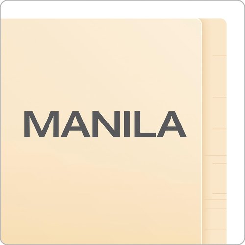 Pendaflex Manila End-Tab Fastener Folders, Letter Size, 2 Fasteners, Manila, Straight Cut, 50/BX (H10U13)