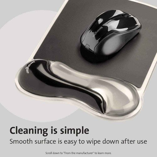 Kensington Mousepad and Wrist Rest, Gel, 11-2/5"Wx17-7/10"Lx1-7/10"H,GY (KMW52500) Each