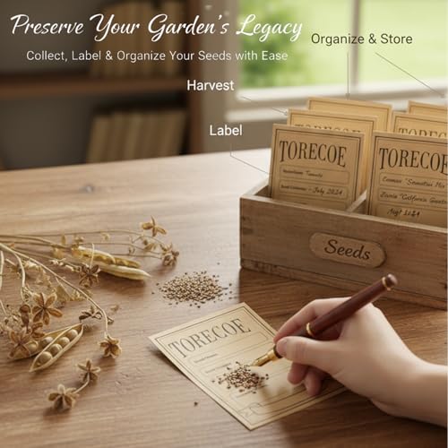150pcs Kraft Seed Envelopes - Small DIY Plant & Flower Seed Packaging