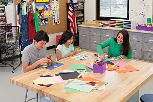 Pacon Classroom Keepers 9x12 Construction Paper Storage with 15 Slots - Recyclable, USA Made, White, 9-3/8"H x 29-1/4"W x 12-7/8"D - Storage / Holds 9"x12" Paper