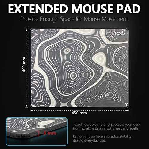 X-Raypad Aqua Control Plus ROB Gaming Mouse Pad, Ultra-High Precision Mouse Pad with Perfect Speed and Control Capability, Consistent X and Y Glide, Designed for Fps Players with Low DPI Requirements