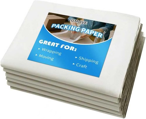 Large Packing Paper Sheets - Bulk Newsprint for Moving & Shipping | 150 Sheets in 12x24in, 27x17in, 24x24in